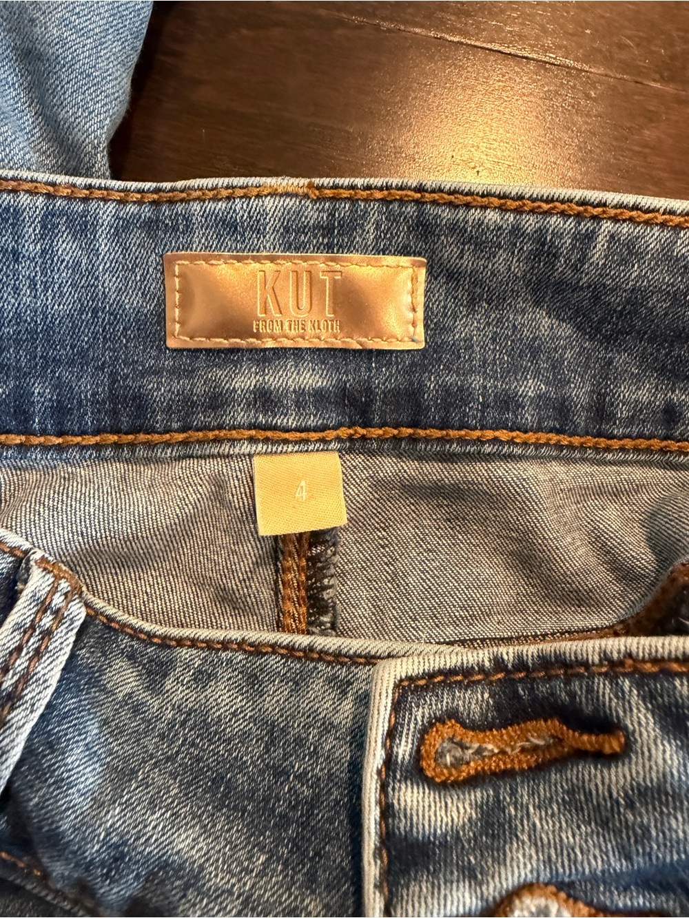 Kut from the Kloth Light Blue Denim High-Rise Jeans